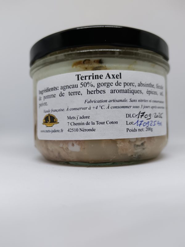 Terrine Axel – Agneau & Liqueur d’Absinthe